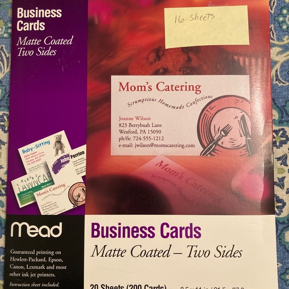 2 packages of blank business cards paper for design printing - Picture 3 of 5